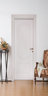 TK-İki Göbekli Kavisli Beyaz Cnc Kapı Camsız 