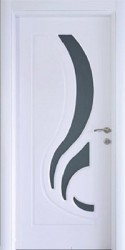 TK-Lale Modeli Beyaz Mdf Kapı