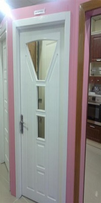 TK-V Modeli Krem Mdf Kapı 3 Camlı 