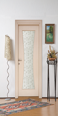 TK-Kartepe (Kum Saati) İnci Beyazı Mdf Kapı Camlı 